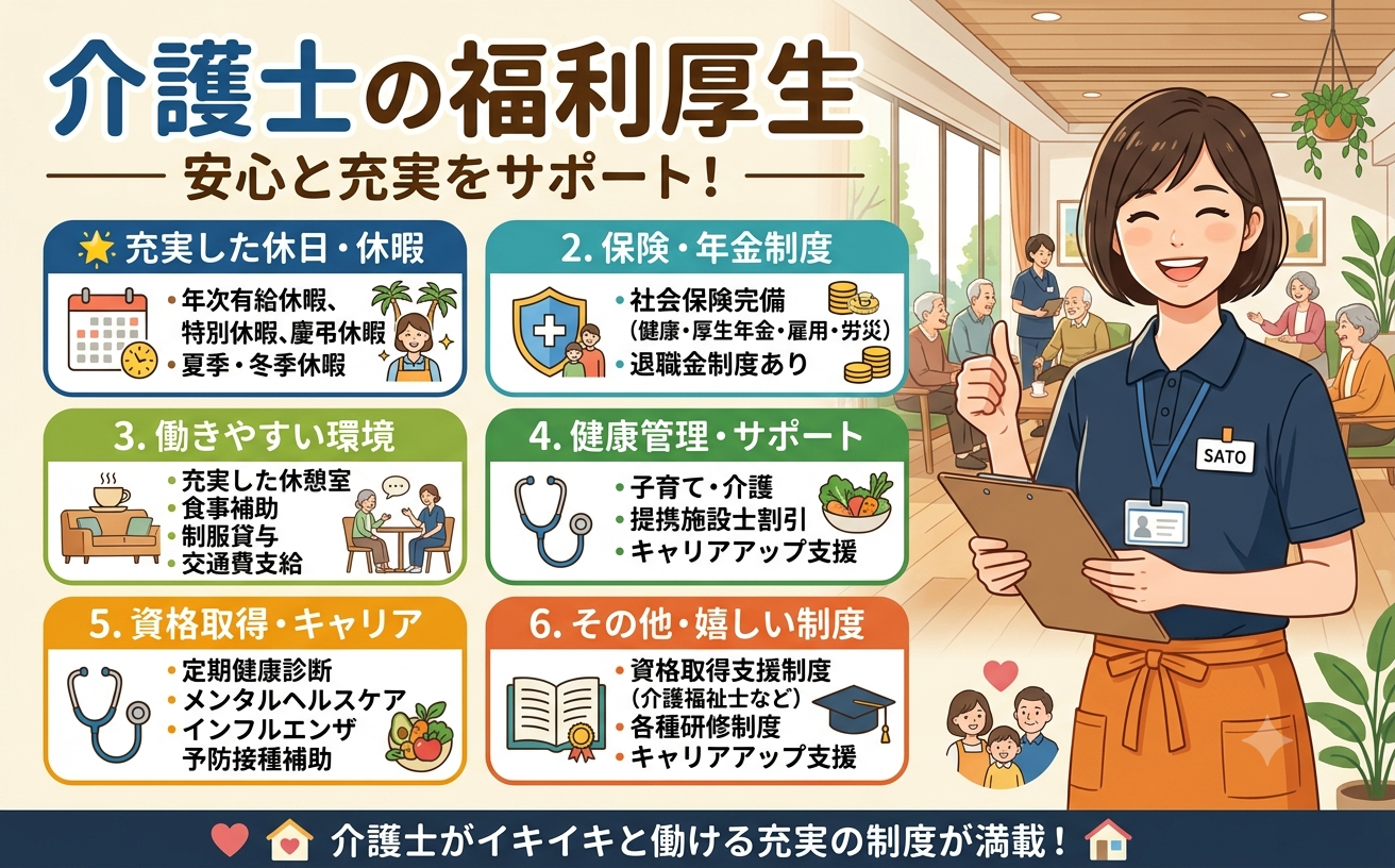 ひだまりの郷(デモ)の待遇・福利厚生の紹介